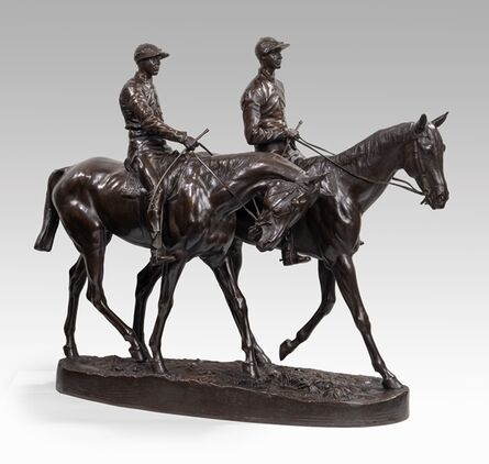Emmanuel Fremiet, ‘Racehorses and jockeys (1885)’, ca. 1880