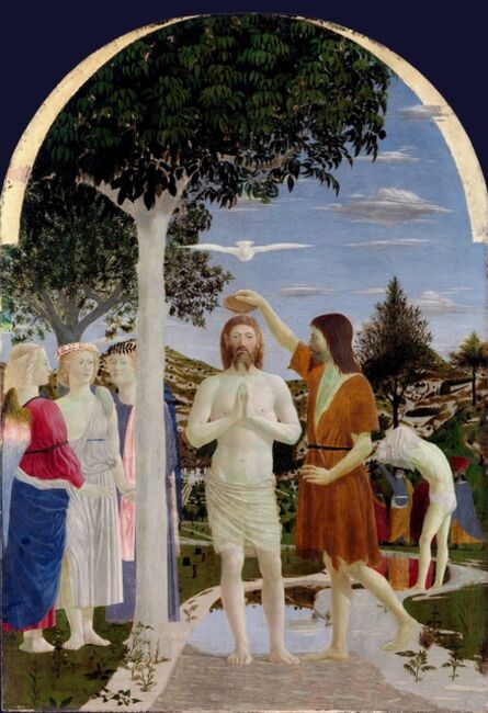 Piero Della Francesca, ‘The Baptism of Christ’, ca. 1450