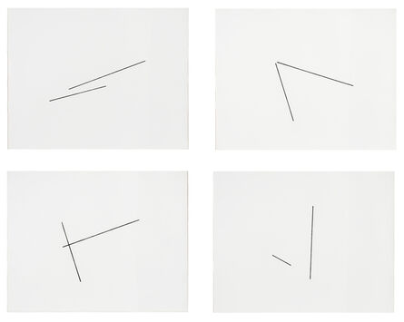 Fred Sandback, ‘Four Variations of Two Diagonal Lines’, 1976