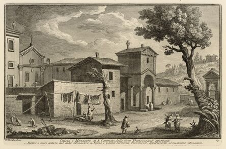 Giuseppe Vasi, ‘Chiesa e monastero di S. Cosimato, delle suore francescane osservanti’, 1747-1801