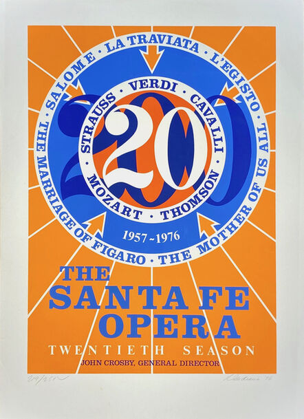 Robert Indiana, ‘The Santa Fe Opera, 20th/ Twentieth Season 1957-1976’, 1976