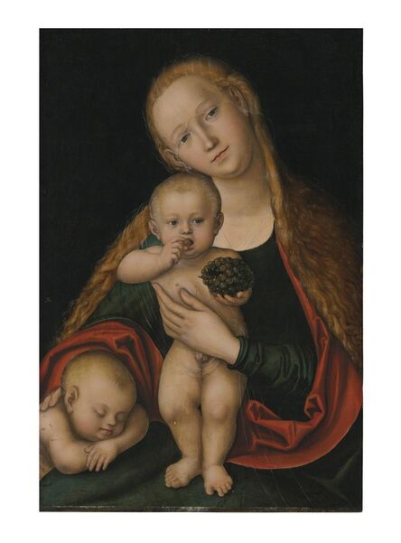 Lucas Cranach the Younger, ‘The Virgin and Child with infant Saint John the Baptist sleeping’