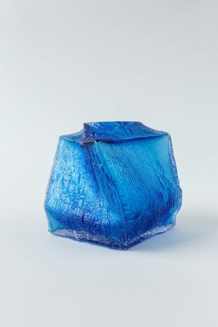François Azambourg, ‘Vase Douglas Ecrasé Bleu #86’, 2020-2021
