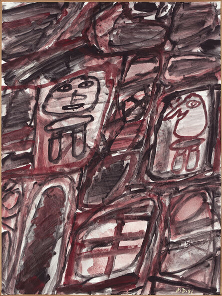 Jean Dubuffet, ‘Site avec deux personnages’, 1981