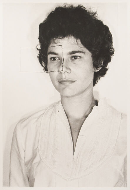Liliana Porter, ‘Untitled, (Self portrait with square II)’, 1973