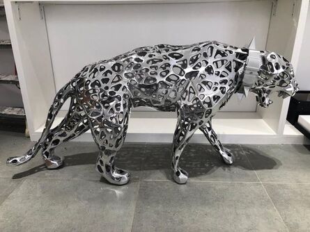Richard Orlinski, ‘Lace panther with collar’, 2019