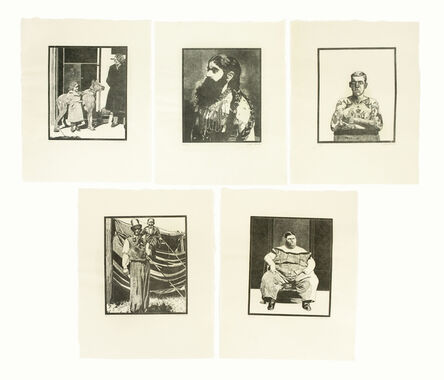 Peter Blake, ‘Side-Show (portfolio of five woodcut prints)’, 1974-1978