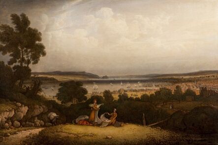 Robert Salmon, ‘Greenock, Scotland (Views of the Clyde from Finnart)’, 1839