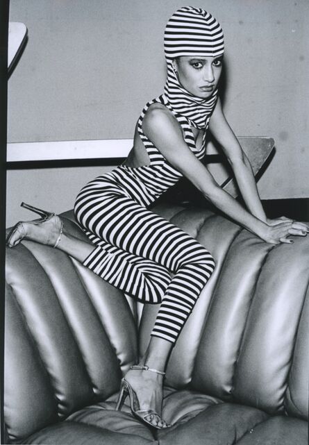 Arlene Gottfried, ‘Striped woman at Studio 54, New York’, 1979