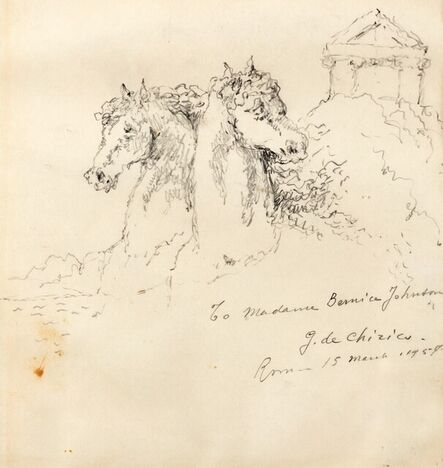 Giorgio de Chirico, ‘Two horses’, 1957