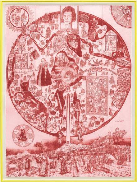 Grayson Perry, ‘Map of Nowhere (Red)’, 2008