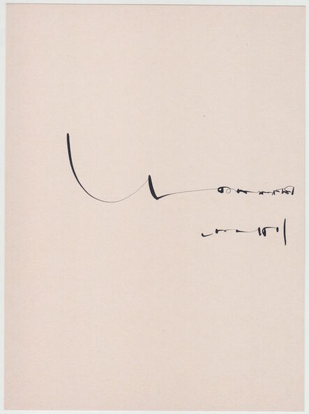 Mirtha Dermisache, ‘Untitled (Sentence)’, 1970