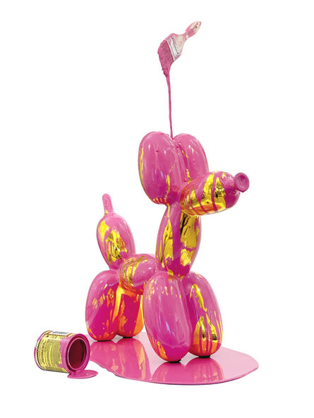 Joe Suzuki, ‘Big Balloon Puppy (Yellow and pink)’, 2020