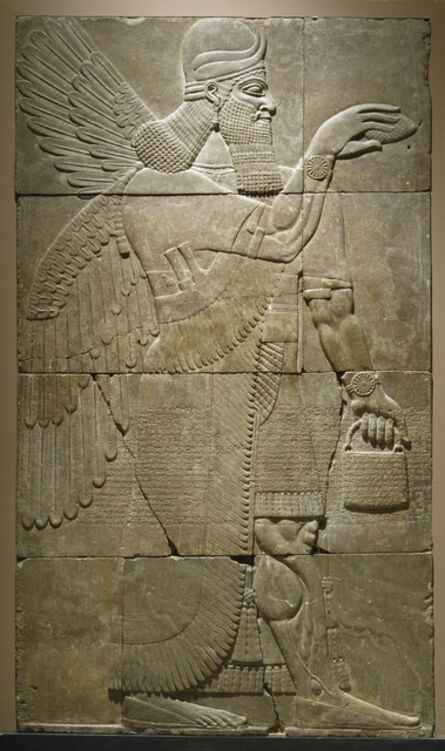 ‘Relief with Winged Genius’, 883-859 B.C.