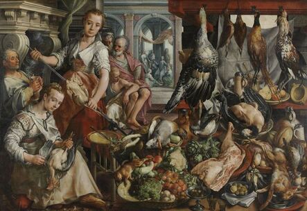 Joachim Beuckelaer, ‘The Well-stocked Kitchen’, 1566