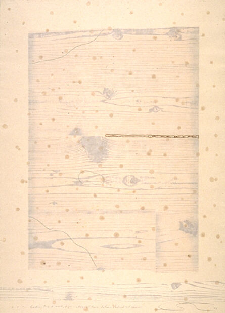 Shoichi Ida, ‘Garden Project--Wood, Paper, Fire and Rain--Between Vertical and Horizon’, 1986