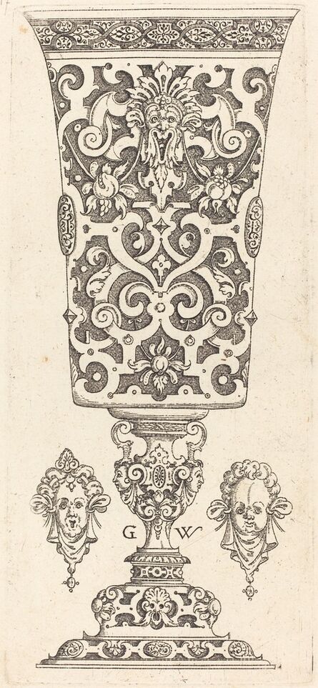 Georg Wechter I, ‘Goblet with base decorated with two large scallops’, published 1579