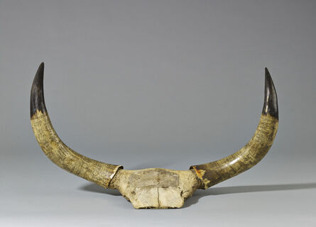 Unknown Artist, ‘Carved Ox Horns’, Late 19th Century