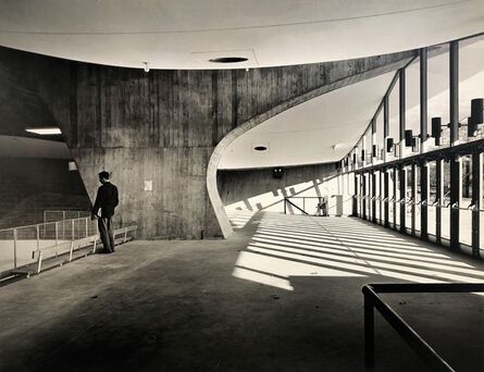 Pedro E. Guerrero, ‘Yale Skating Rink, Entrance Interior, New Haven, CT (Eero Saarinen, Architect)’, 1958
