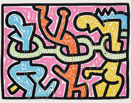 Keith Haring, ‘Flowers (2)’, 1990