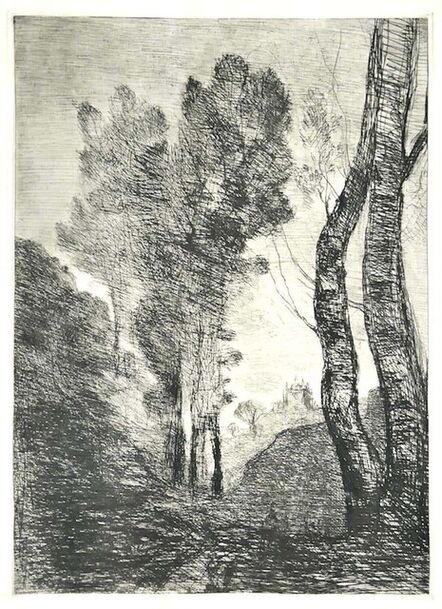 Jean-Baptiste-Camille Corot, ‘Trees ’, Late 19th Century