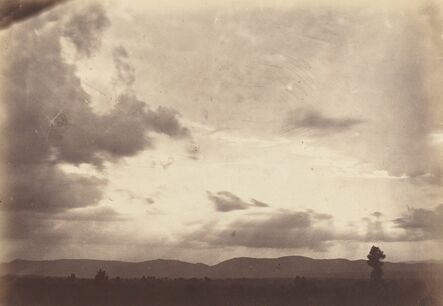 Attributed to Carlo Baldassare Simelli, ‘Cloud Study, Roman Compagna’, ca. 1860