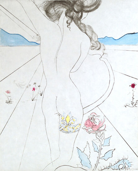 Salvador Dalí, ‘The Hippies Nude With Garter’