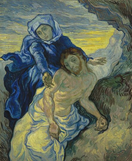 Vincent van Gogh, ‘Pietà (after Delacroix)’, 1889