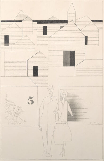 Robert Gwathmey, ‘Section of Town’, 1969
