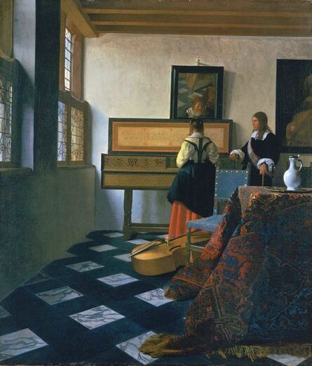 Johannes Vermeer, ‘Lady at the Virginals with a Gentleman’, 1662-1665