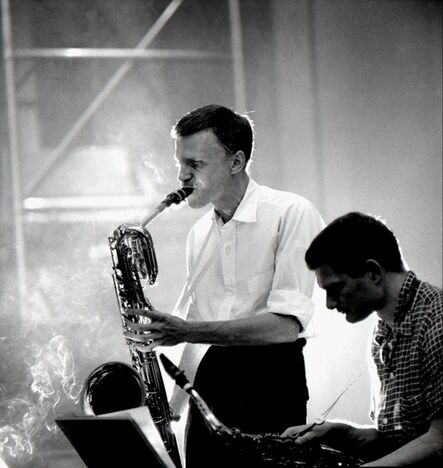 Herman Leonard, ‘Gerry Mulligan and Zoot Sims, NYC’, 1955