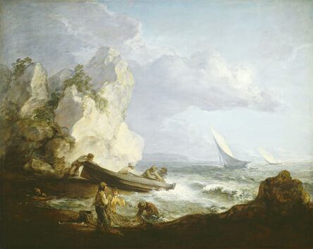 Thomas Gainsborough, ‘Seashore with Fishermen’, ca. 1781/1782