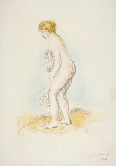Pierre-Auguste Renoir, ‘Baigneuse, debout, en pied (Delteil 28)’, 1896