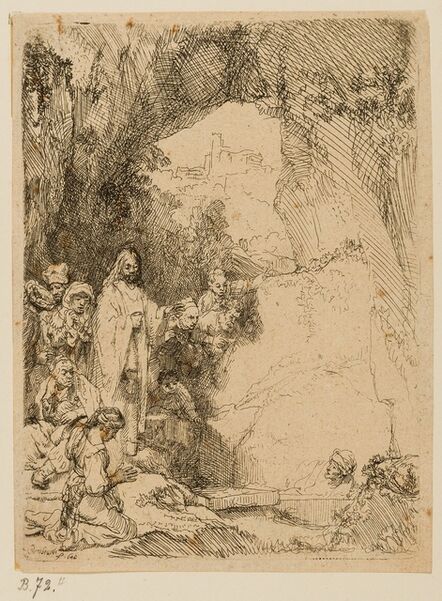 Rembrandt van Rijn, ‘The Raising of Lazarus: Small Plate’, circa 1642