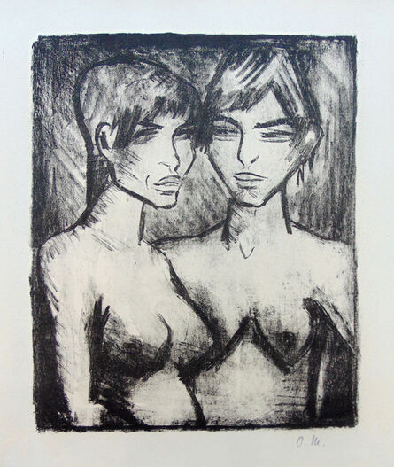 Otto Mueller, ‘ Two Girls - Half Nudes | Zwei Mädchen - Halbakte’, 1920