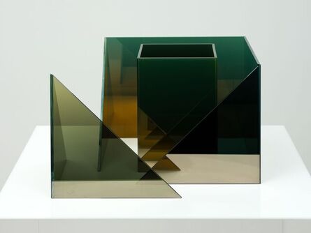 Larry Bell, ‘Deconstructed Cube SS with Duolith’, 2020