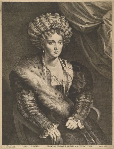 Lucas Emil Vorsterman after Sir Peter Paul Rubens, ‘Isabella d'Este’