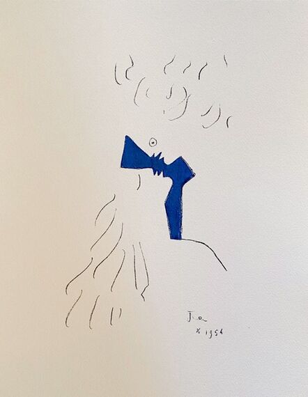 Jean Cocteau, ‘ Sous le manteau de feu’, 1954