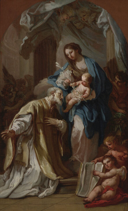 Sebastiano Conca, ‘The Madonna Appearing to St. Philip Neri’, 1740