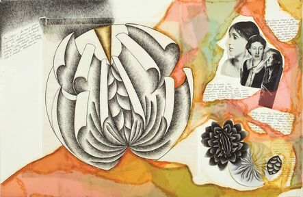 Judy Chicago, ‘Virginia Woolf (preparatory drawing for The Dinner Party)’, 1976