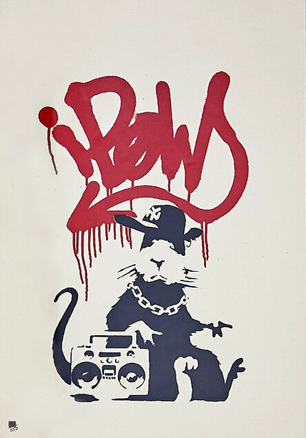 Banksy, ‘Gangsta Rat (Red)’, 2014