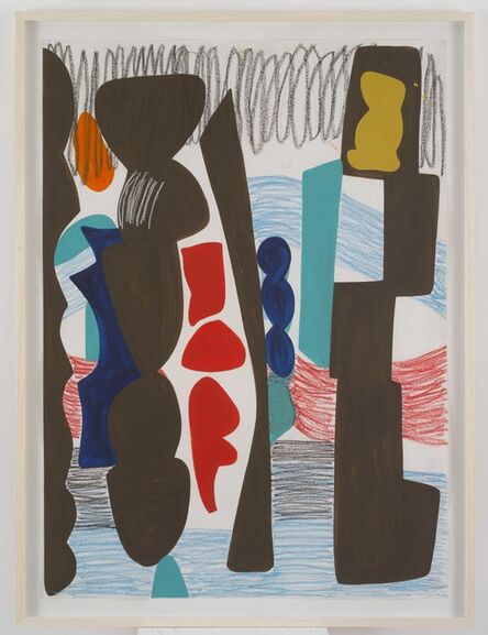 Shirley Jaffe, ‘Big Square With Crayon’, 1991