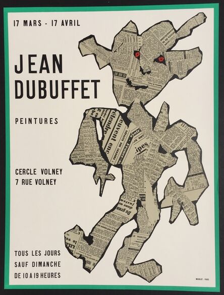 Jean Dubuffet, ‘Peintures, Cercle Volney’, 1954