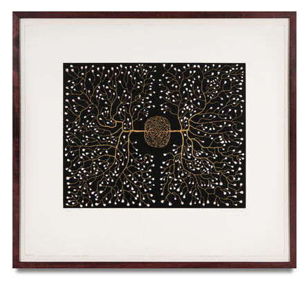 Fred Tomaselli, ‘562 Eyes in Self-surveillance’, 1998