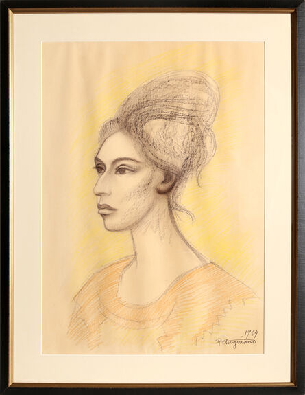 Raúl Anguiano, ‘Untitled - Portait of a Woman’, 1964