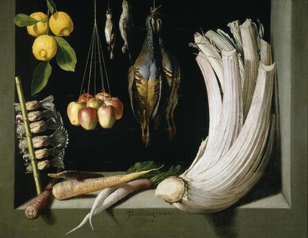Juan Sánchez Cotán, ‘Still Life with Game Bird, Fruit, and Vegetables’, 1602