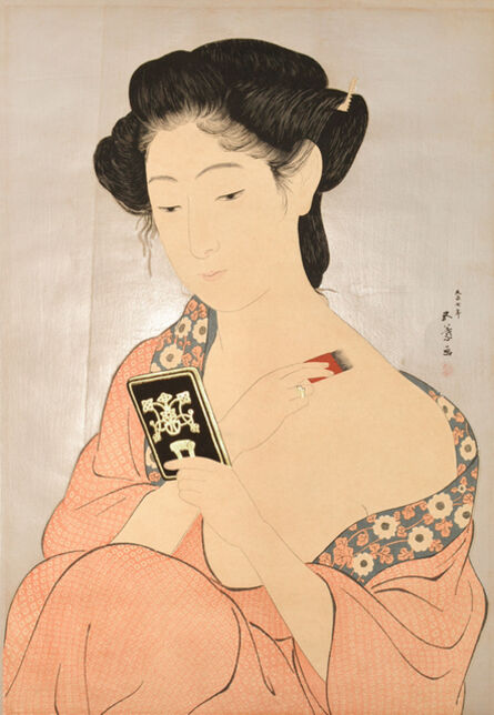 Goyo Hashiguchi, ‘Woman Applying Powder’, 1918
