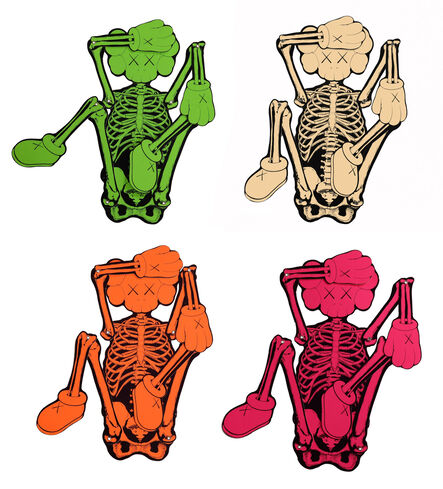 KAWS, ‘KAWS Skeleton set of 4 works (KAWS companion skeleton)’, 2021