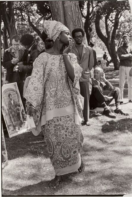 Ruth-Marion Baruch, ‘Young woman at Free Huey Rally, De Fremery Park, Oakland, CA’, 1968