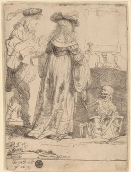 Rembrandt van Rijn, ‘Death Appearing to a Wedded Couple from an Open Grave’, 1639